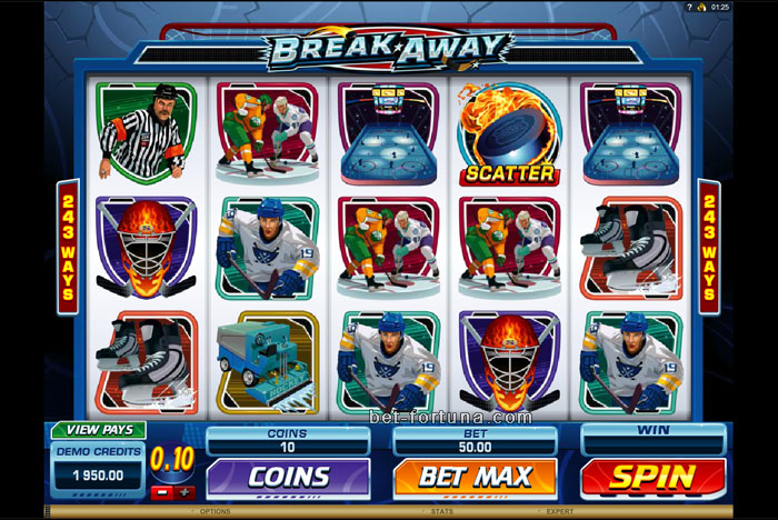 играть бесплатно в слот Break Away от Казино Икс