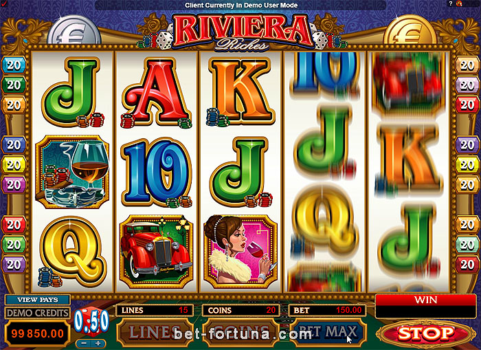 автомат Riviera Riches играть бесплатно на сайте Casino-X com